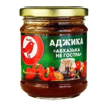 Аджика Ашан Абхазька не гостра 200г - купити, ціни на Auchan - фото 1