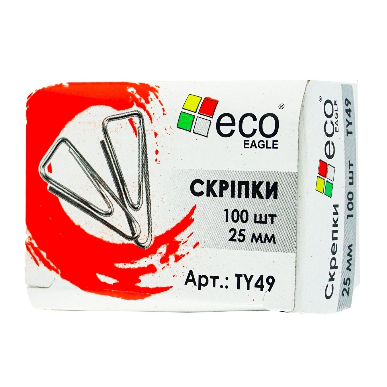 

Скрепки Eco Eagle 25мм 100шт