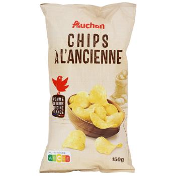 Auchan Chips Ancient Recipe 150g - buy, prices for COSMOS - photo 1