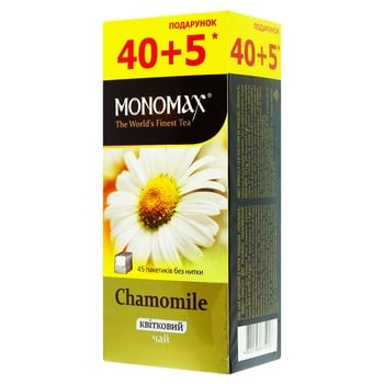 Чай цветочный Мономах Chamomile 45шт*1,3г - купить, цены на Auchan - фото 1