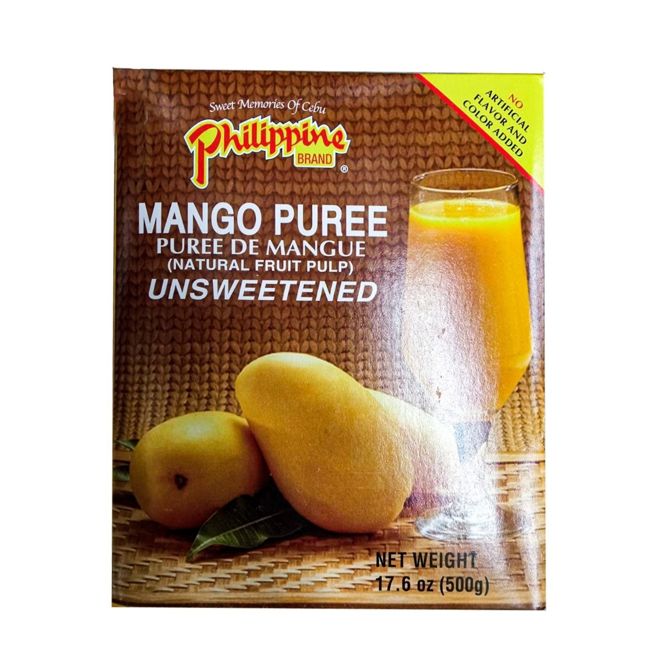 

Пюре Philippine brand манговое без сахара 500г