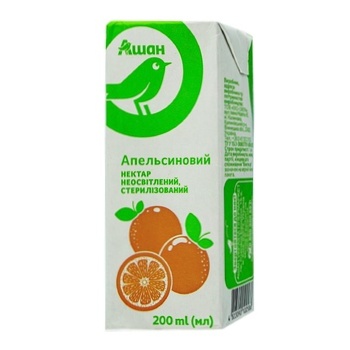 Auchan Orange Nectar 200ml - buy, prices for Auchan - photo 1