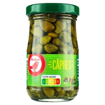 Capers Auchan in Wine Vinegar 100g - buy, prices for Auchan - photo 1