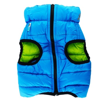 Airy Vest Bilateral Jacket for Average Dogs Light green-blue Size S 35cm