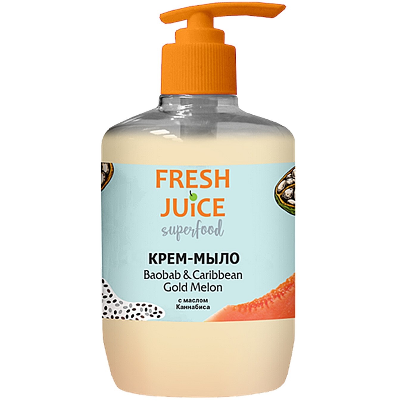 

Крем-мыло Fresh Juice Superfood Baobab and Caribbean Gold Melon 460мл