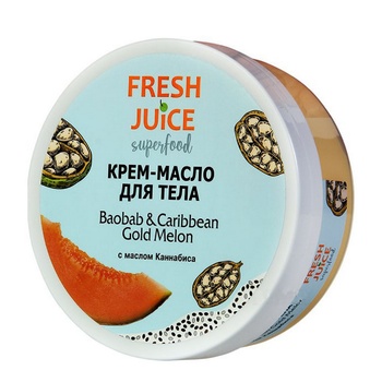 Крем-масло Fresh Juice Superfood Baobab and Caribbean Gold Melon для тела 225мл - купить, цены на Auchan - фото 2