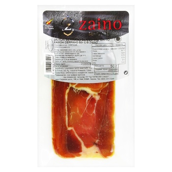 Zaino Serrano Jamon Raw-dried 50g - buy, prices for Auchan - photo 1