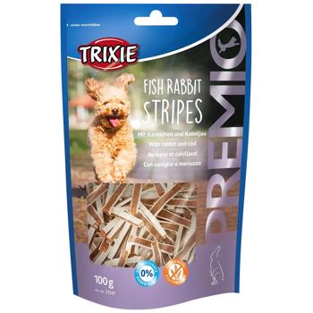 Лакомство для собак Trixie Premio Fish Rabbit Stripes с кроликом и треской 100г - купить, цены на MasterZoo - фото 1