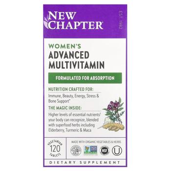 Мультивитамины для женщин, Every Woman Multivitamin, New Chapter, 120 таблеток - купити, ціни на Біотус - фото 2