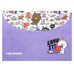 Yes Line Friends Push-Button Envelope Folder А4