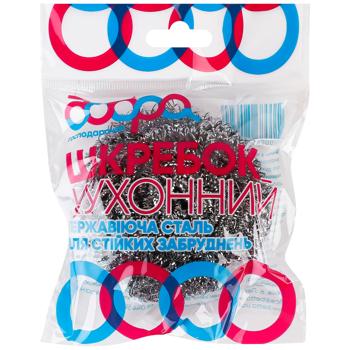 Шкребок кухонный Добра Господарочка спирально-металлический 1шт