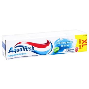 Паста зубна Aquafresh Triple Protection Fresh&Minty 100мл - купити, ціни на Cупермаркет "Харків" - фото 3