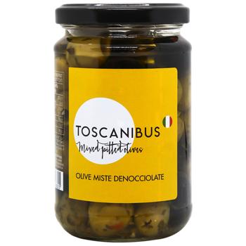 Toscanibus Pitted Olives Mix in Oil 290g - buy, prices for MegaMarket - photo 1