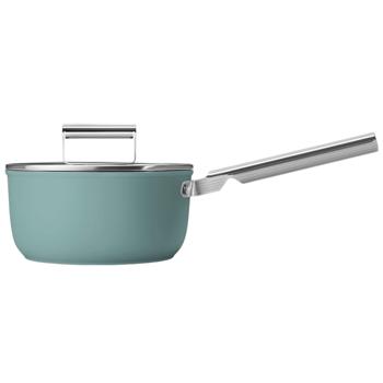 Сотейник Smeg 50x с крышкой матовый изумрудно-зеленый 20см - купить, цены на WINETIME - фото 2