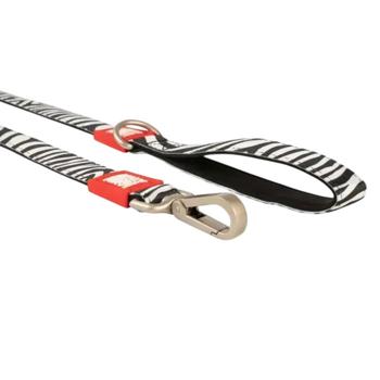 Max and Molly Short Leash Polyester Leash 120cm/15mm with Zebra Print - buy, prices for MasterZoo - photo 3