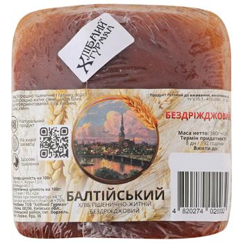 Хлеб Балтийский бездрожжевой пшенично-ржаной на живой закваске 380г - купить, цены на Auchan - фото 1