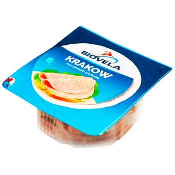 Biovela Krakow Semi Smoked Sliced Sausage 180g