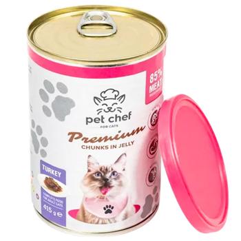 Корм вологий Pet Chef з індичкою для котів 415г - купити, ціни на - фото 3