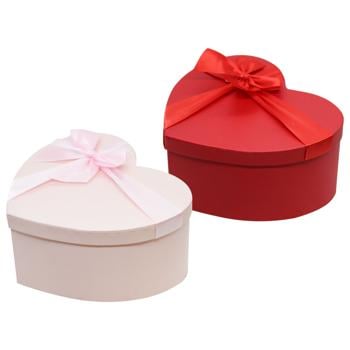 Коробка Серце з бантом 56350-1