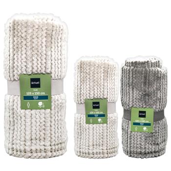 ACT/ПЛЕД 125Х150СМ 240Г/М2 BLU - купить, цены на Auchan - фото 1