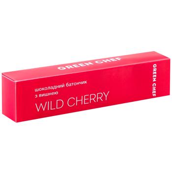 Green Chef Wild Cherry Chocolate Bar with Cherries 45g - buy, prices for COSMOS - photo 3