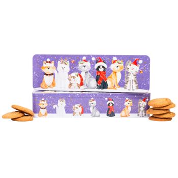 Farmhouse Biscuits Christmas Cat Gingerbread Cookies 225g - buy, prices for WINETIME - photo 1