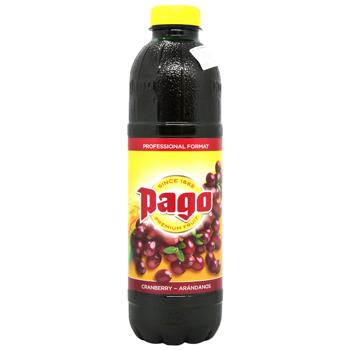 Напиток соковый Pago Клюквенный 1л - купить, цены на МегаМаркет - фото 1