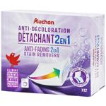 Auchan Anti-Fading Stain Removers 2in1 Wipes 12pcs