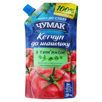 Chumak Ketchup for Barbecue with Thyme 250g - buy, prices for MegaMarket - photo 1