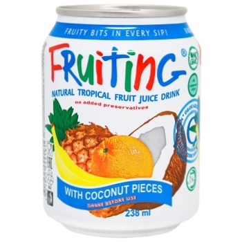 Non-alcoholic non-carbonated juice-containing drink with tropical fruit juice Fruiting 238ml - buy, prices for NOVUS - photo 1