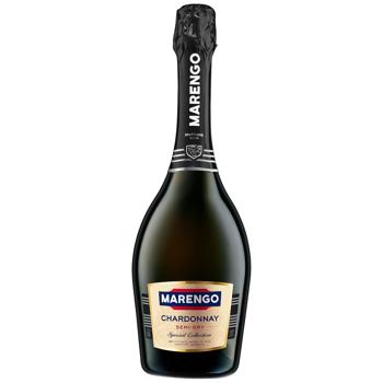 Вино игристое Marengo Chardonnay белое полусухое 10-13,5% 0,75л - купить, цены на ULTRAMARKET - фото 1