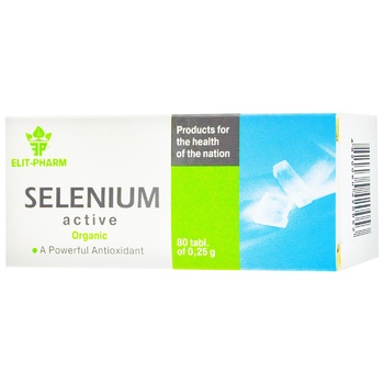 Elit-pharm Selenium Active Tablets 80pcs - buy, prices for Auchan - photo 1