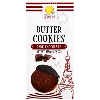 Печиво Pierre Biscuiterie вершкове з чорним шоколадом 135г - купити, ціни на - фото 3