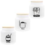 Банка для хранения Herevin White-Black Tea/Coffee/Sugar 635мл в ассортименте