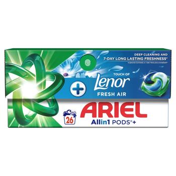 Капсули для прання Ariel Lenor Дотик свіжого повітря 26шт - купити, ціни на - фото 3