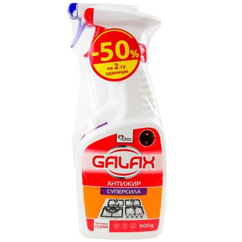 Средство чистящее Galax PowerClean универсальное лаванда 700г и Средство чистящее Galax Das PowerClean для удаления жира с кухонных поверхностей 500г набор - купить, цены на Cупермаркет "Харьков" - фото 1
