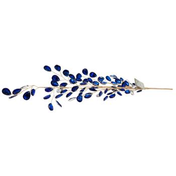 Підвіска декоративна Bona Di з кристалами 72см синій