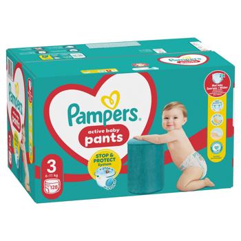 Pampers Midi Diapers-Panties 3 6-11kg 128pcs - buy, prices for ULTRAMARKET - photo 3
