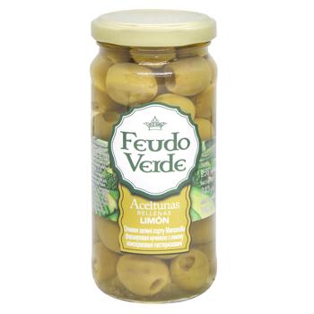 Feudo Verde Manzanilla Stuffed With Lemon Green Olives 240g