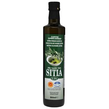 Олія оливкова Sitia 0,5л 0,3% скл. (Греція) - купити, ціни на КОСМОС - фото 1