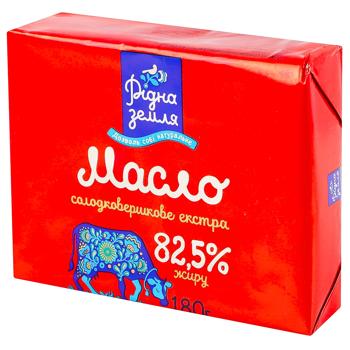 Масло Родная земля Экстра 82,5% 180г