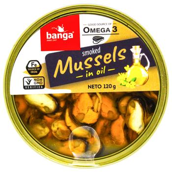 Мидии Banga копченые в масле 120г - купить, цены на Grono - фото 3