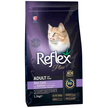 Reflex Plus Adult Skin Care сухий корм для котів 1,5 кг - лосось - купить, цены на MasterZoo - фото 1