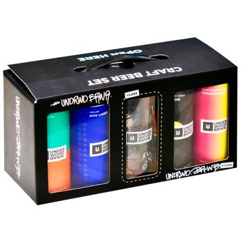 Underwood Brewery Culture Tasting Big Set Unfiltered Beer Set 9pcs*0.33l + Glass - buy, prices for WINETIME - photo 1