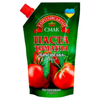 Korolivskyi Smak Vlasivska Tomato Paste 25% 270g