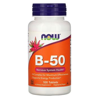 Now Foods B-50 Vitamin B 100 tablets - buy, prices for Biotus - photo 1