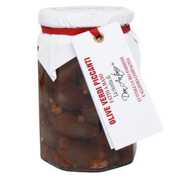 Оливки Don Antonio 280 г пікантні зелені И046 (Італія) - купить, цены на КОСМОС - фото 1