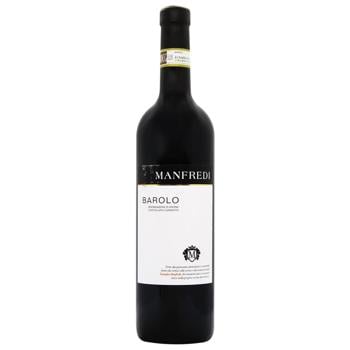 Вино Manfredi Barolo червоне сухе 13,5% 0,75л