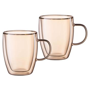 Ardesto Golden Moon Double Walled Cups 2pcs 270ml