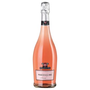 Filipetti Prosecco Rose Dry Sparkling Wine 11% 0.75l
